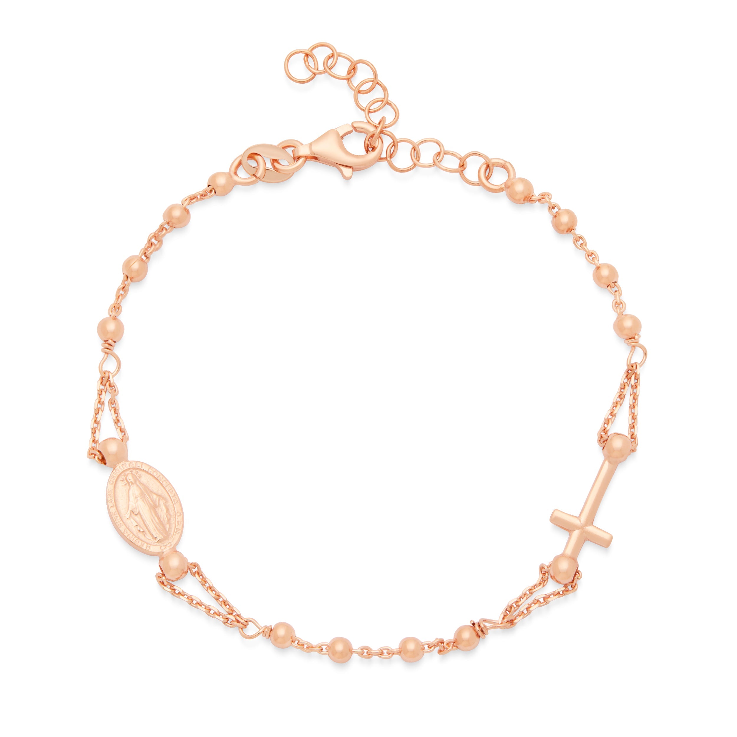 Rose Gold Plated Sterling Silver shops Bracelet - Regular fit