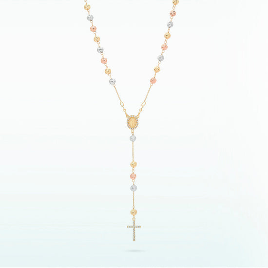 Gold Rosary Necklace