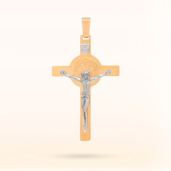 Gold St Benedict Crucifix