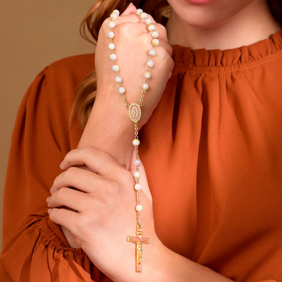 White Rosary