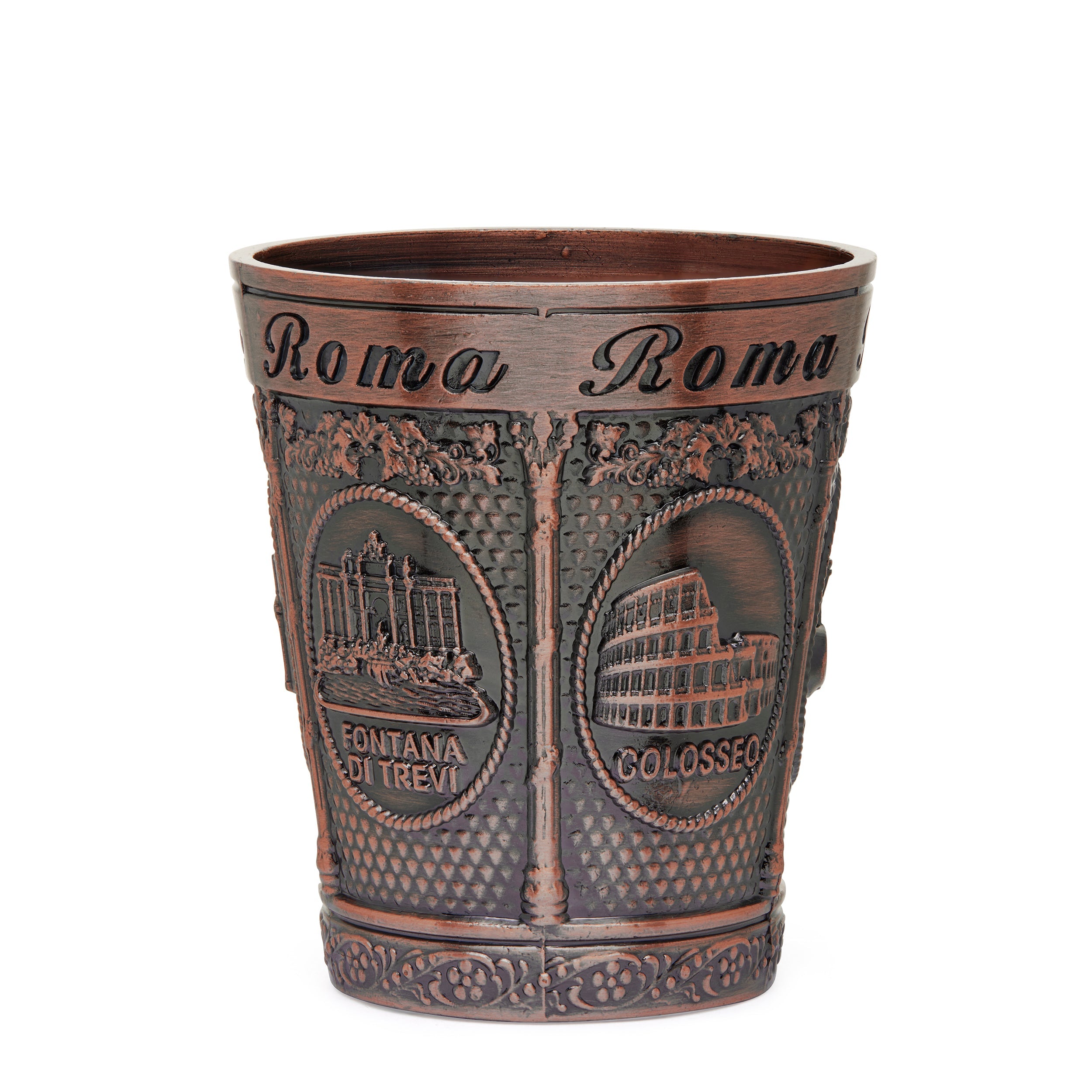 Bronze-toned Metal Souvenir Shot Glass featuring St. Peter's Basilica ...