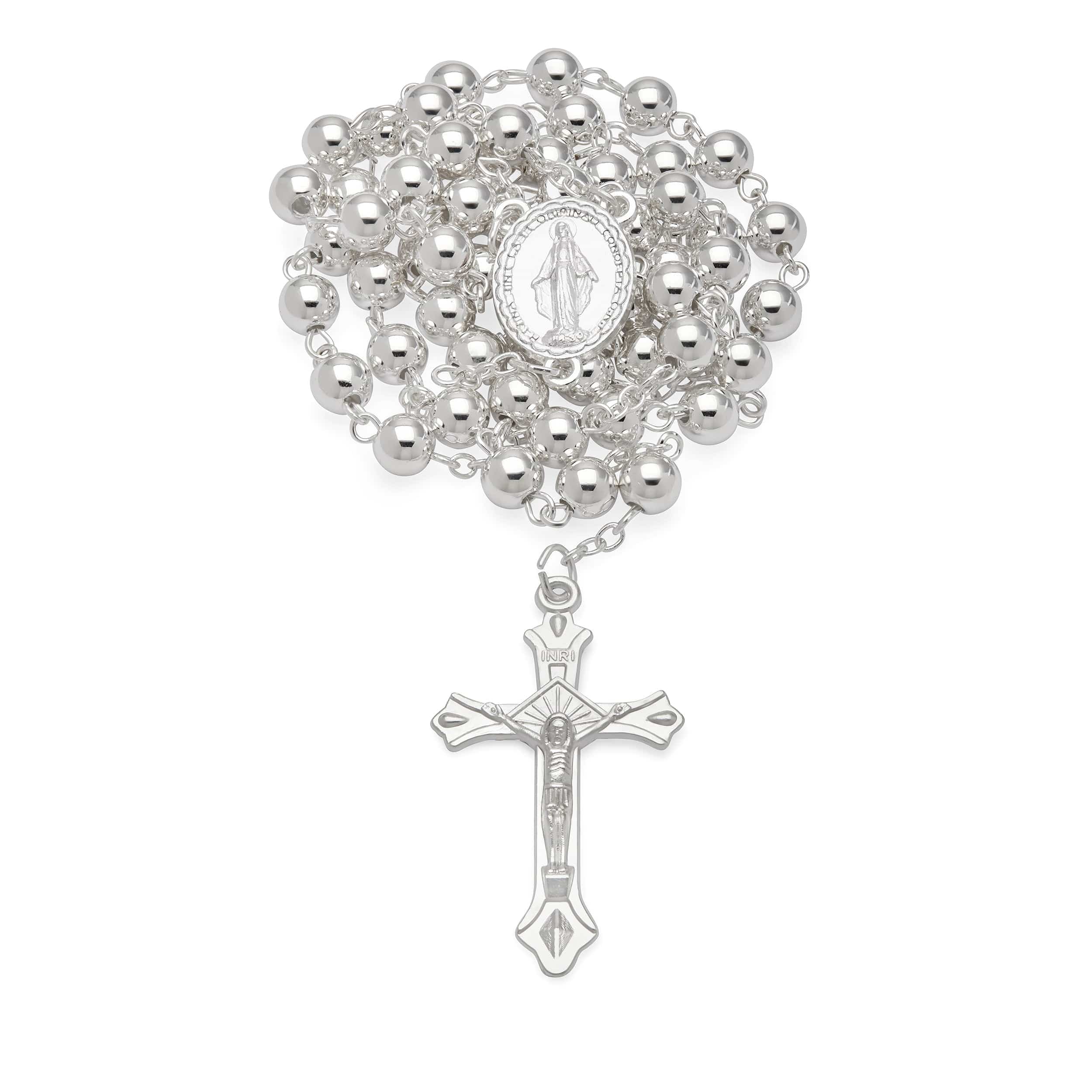 Saint JOHN PAUL II - hot rosary pearl crystal Catholic handmade article elaboration finish enamelled by hand.