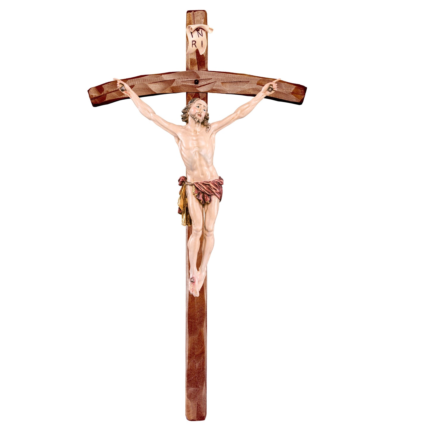 Mondo Cattolico Colored / 7 cm (2.8 in) Christ of passion with cross
