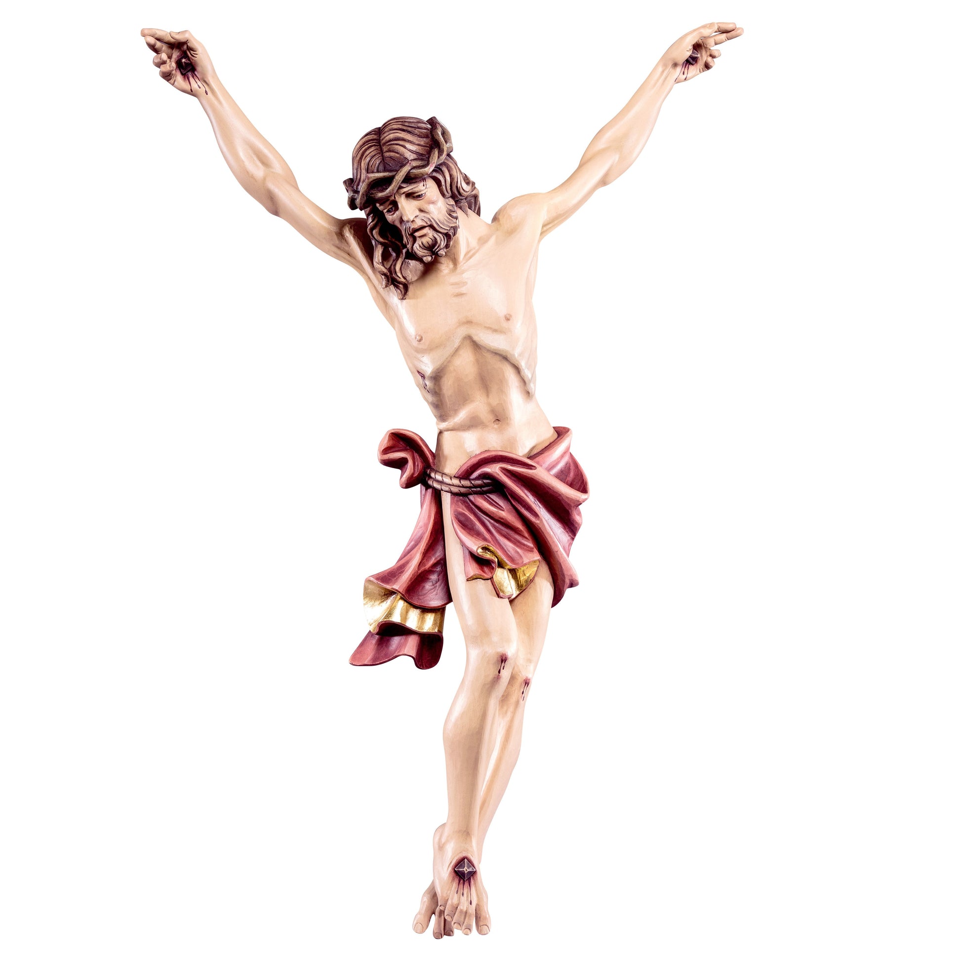 Mondo Cattolico Colored / 10 cm (3.9 in) Christ of the Alps red