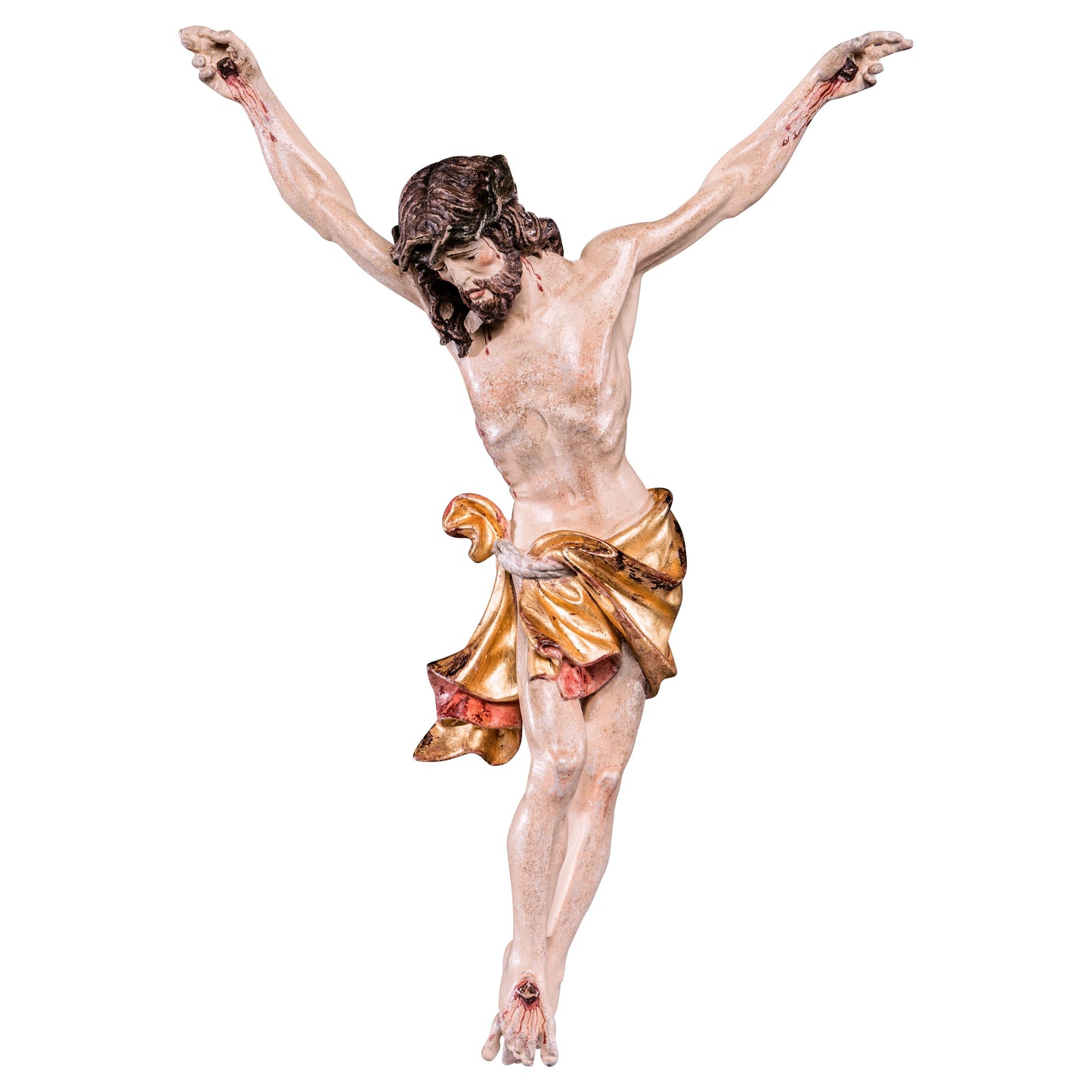 Mondo Cattolico Golden / 20 cm (7.9 in) Christ of the Alps red