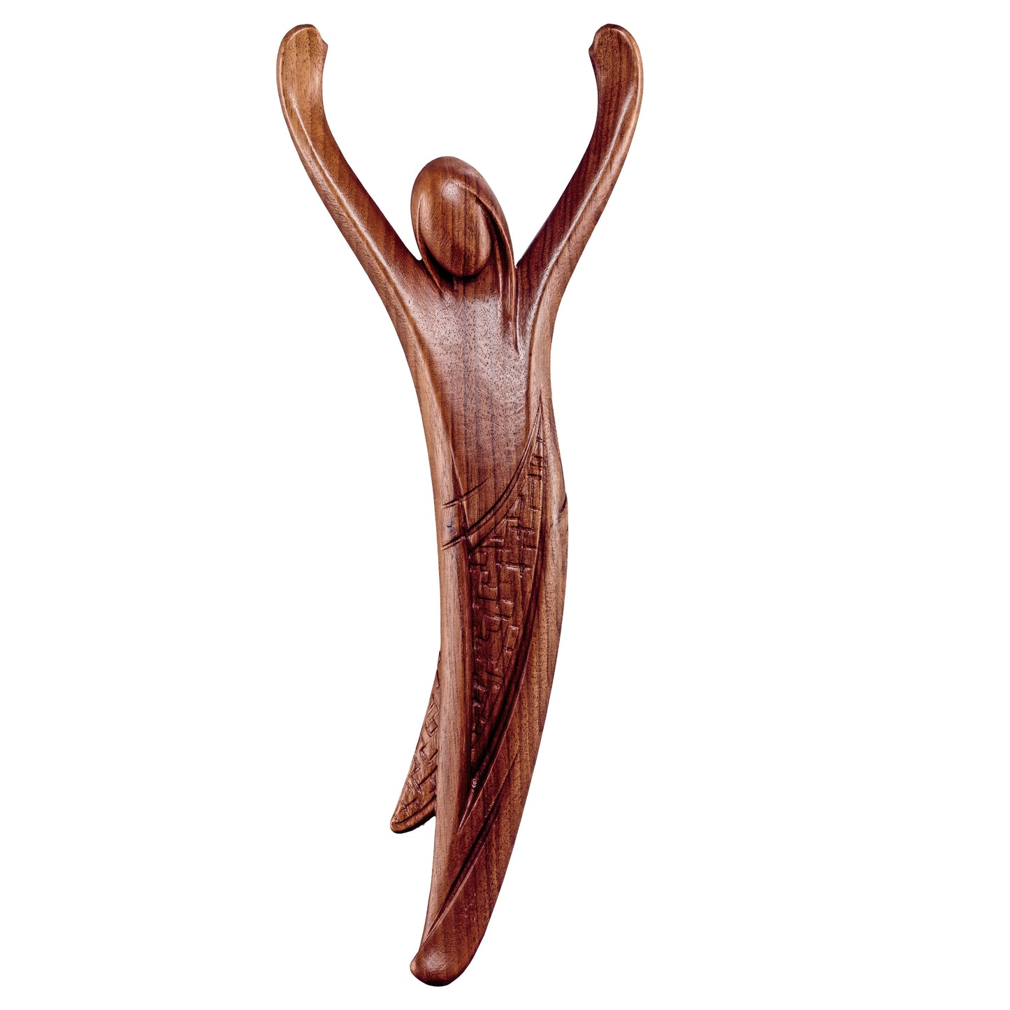 Mondo Cattolico Natural / 15 cm (5.9 in) Christ of youth walnut