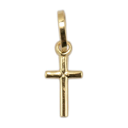 MONDO CATTOLICO Cross Pendant Engraved 'X' Yellow Gold