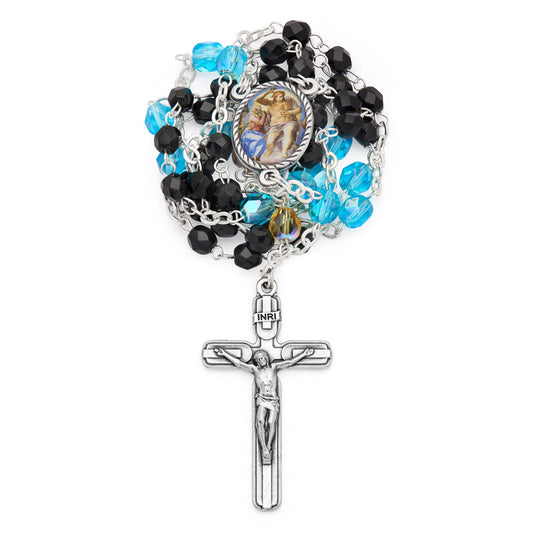 MONDO CATTOLICO ROMA Rosary 51 cm (20.08 in) / 70 cm (27.56 in) / 5 mm (0.20 in) Devotional Rosary for the Souls in Purgatory