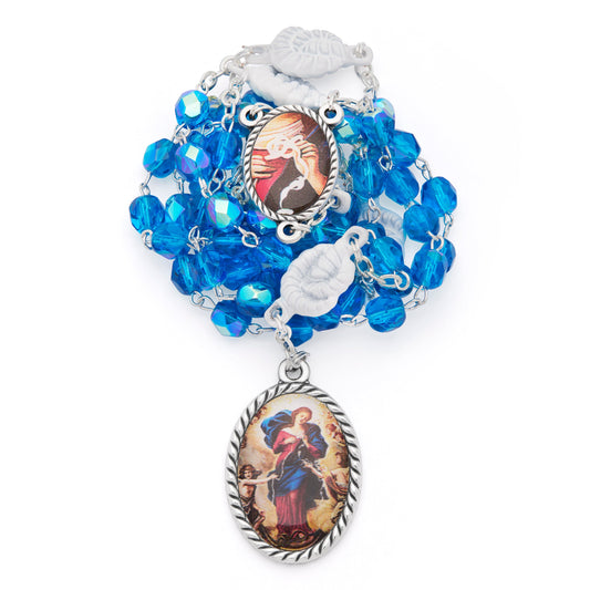 MONDO CATTOLICO ROMA Rosary 52 cm (20.47 in) / 69 cm (27.17 in) / 6 mm (0.24 in) Devotional Rosary of Mary Untier of Knots