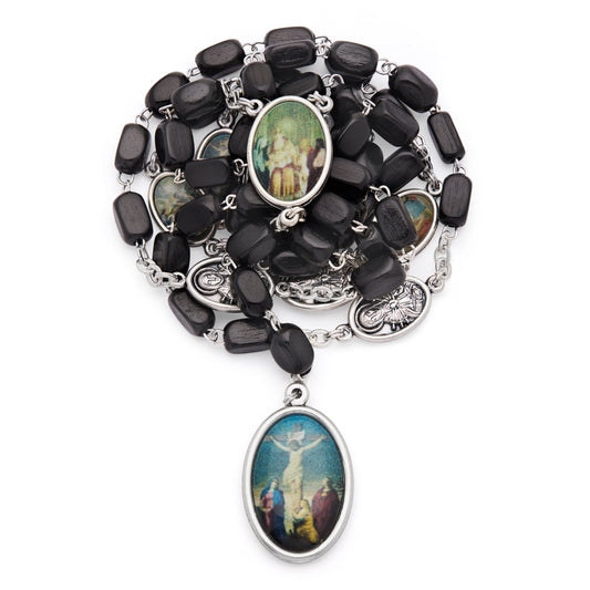 MONDO CATTOLICO ROMA Rosary 52 cm (20.47 in) / 82 cm (32.28 in) / 4x8 mm (0.16x0.31 in) Devotional Rosary of Our Lady of Sorrows