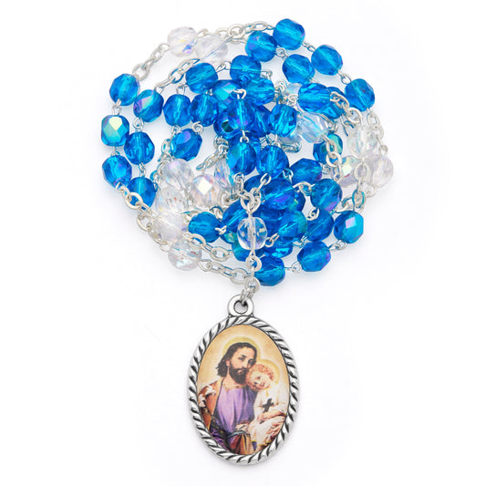 MONDO CATTOLICO ROMA Rosary 45 cm (17.72 in) / 78 cm (30.71 in) / 6 mm (0.24 in) Devotional Rosary of St. Joseph