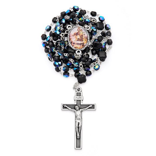 MONDO CATTOLICO ROMA Rosary 63 cm (24.80 in) / 98 cm (38.58 in) / 3 mm (0.12 in) Devotional Rosary of the 100 Requiems