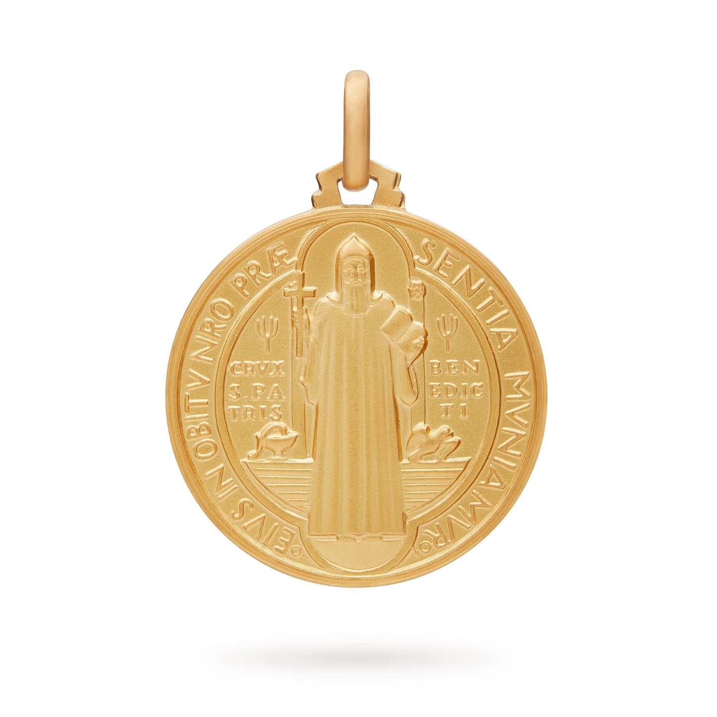 MONDO CATTOLICO Medal Gold-plated Sterling Silver Medal of St. Benedict of Nursia (Copy)