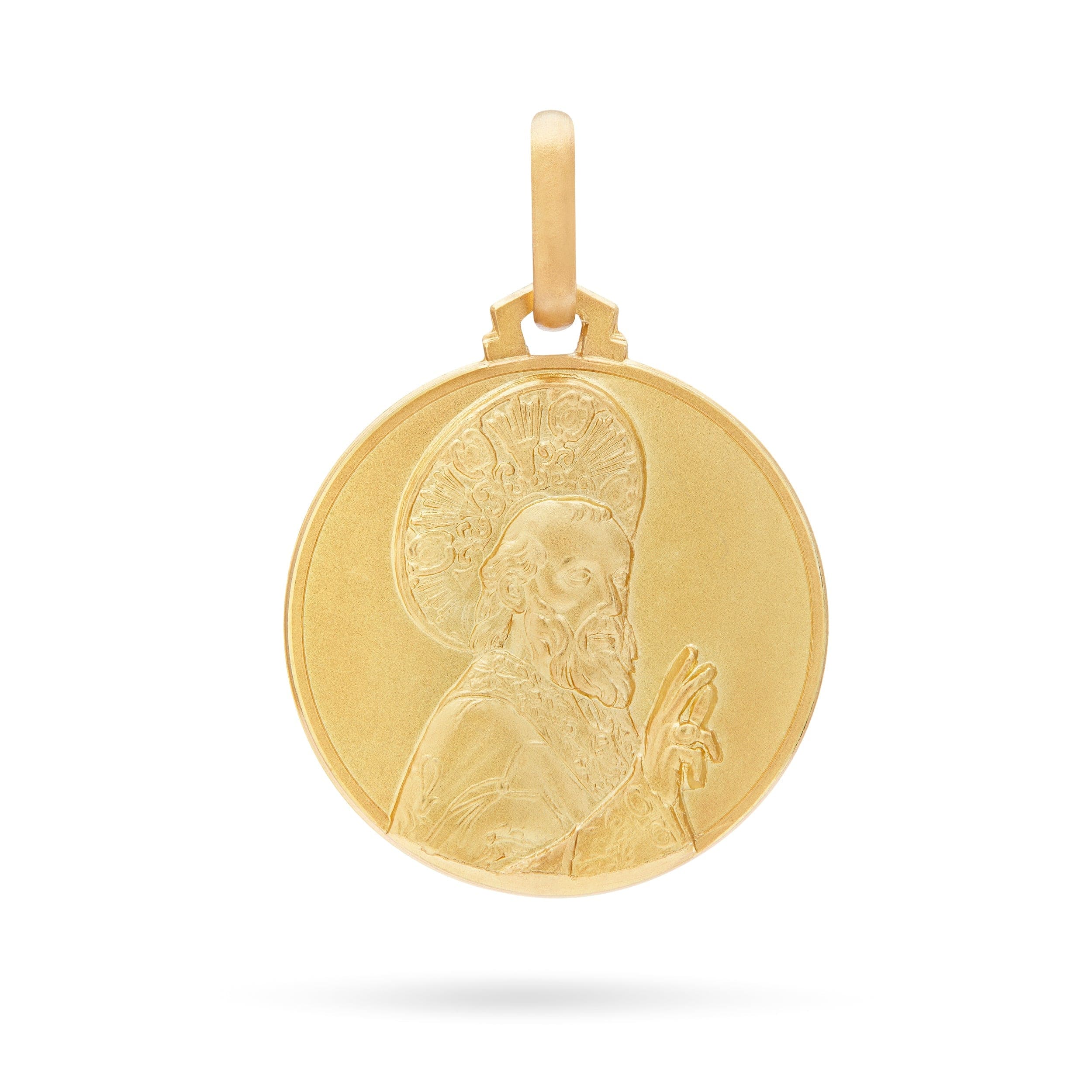 St nicholas deals gold pendant