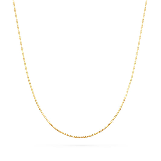Mondo Cattolico Necklaces 50 cm (19.69 in) Gold-plated Sterling Silver Box Chain Necklace
