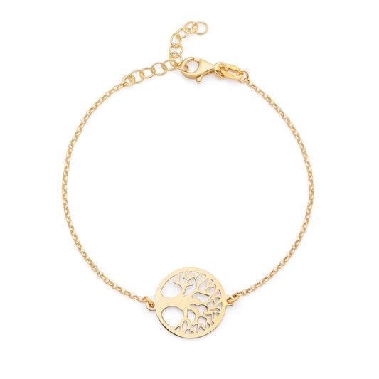 MONDO CATTOLICO ROMA Bracelet 16.5 - 19.5 cm (6.5 - 7.68 in) Gold-plated Sterling Silver Bracelet with Tree of Life