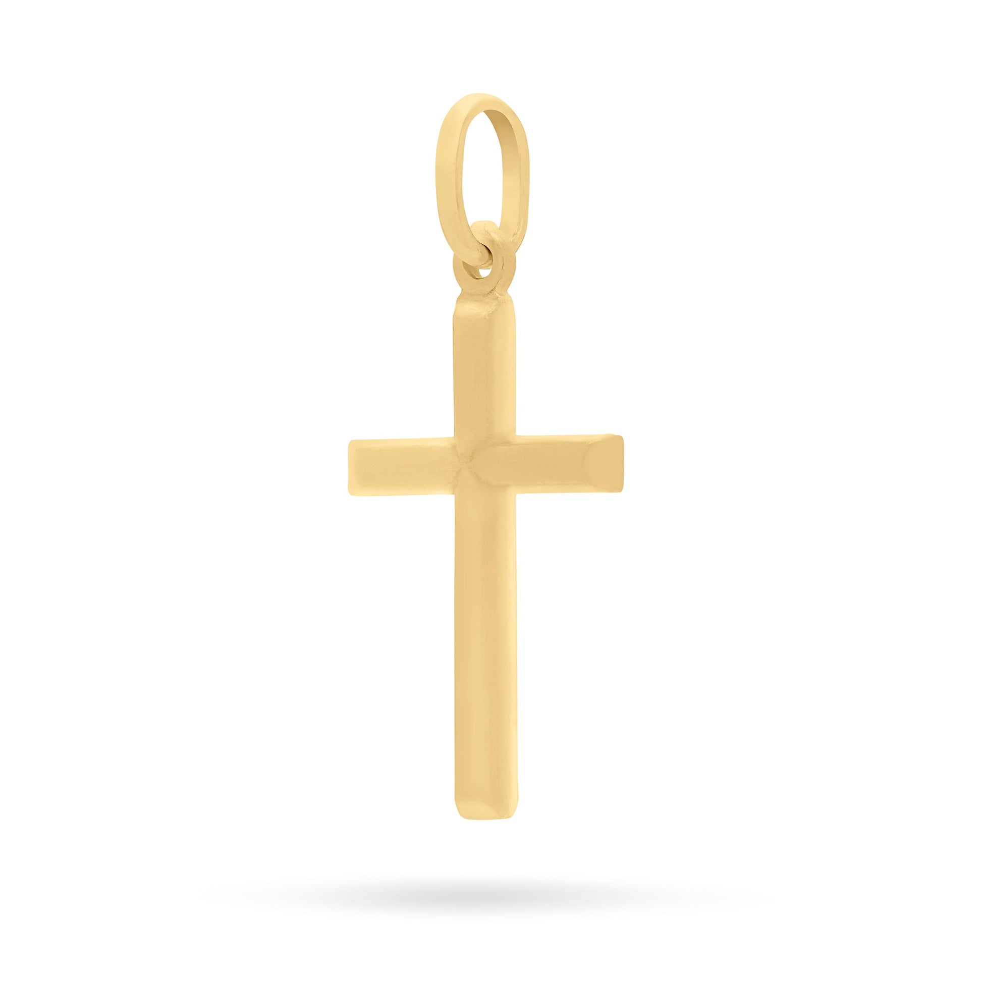 Mondo Cattolico Pendant 23 mm (0.91 in) Gold-plated Sterling Silver Cross Pendant With Rounded Corners