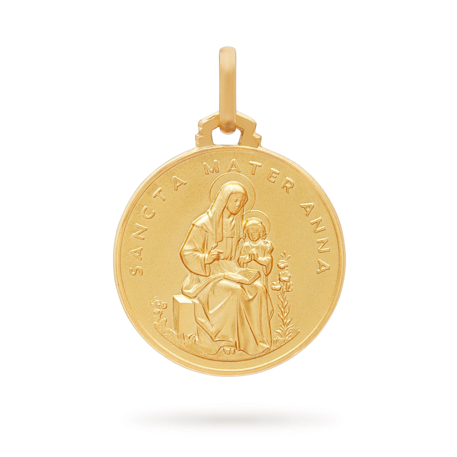 MONDO CATTOLICO Medal Gold-plated Sterling Silver Medal of St. Anne