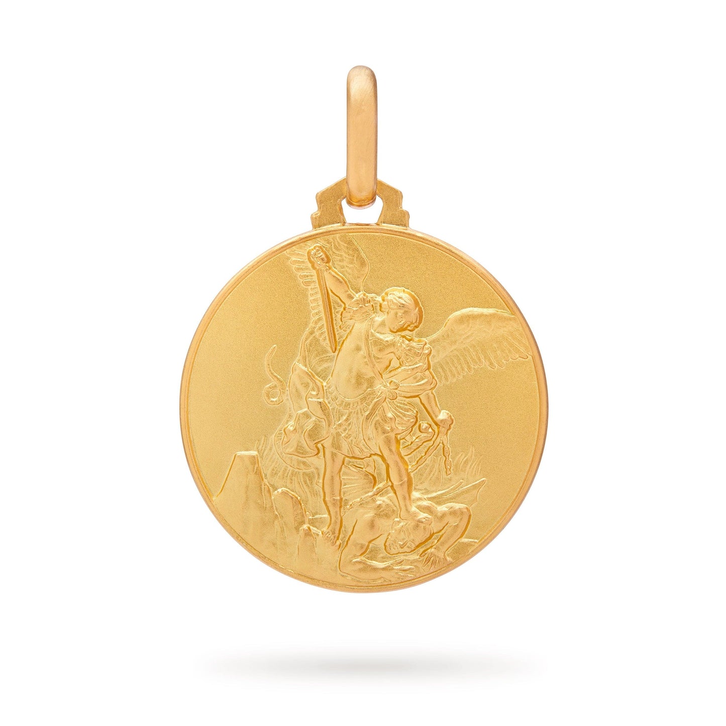MONDO CATTOLICO Medal Gold-plated Sterling Silver Medal of St. Michael