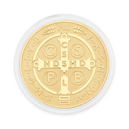 Mondo Cattolico Coin 4 cm (1.57 in) Gold-tone Jubilee 2025 Commemorative Coin – Exclusive Edition