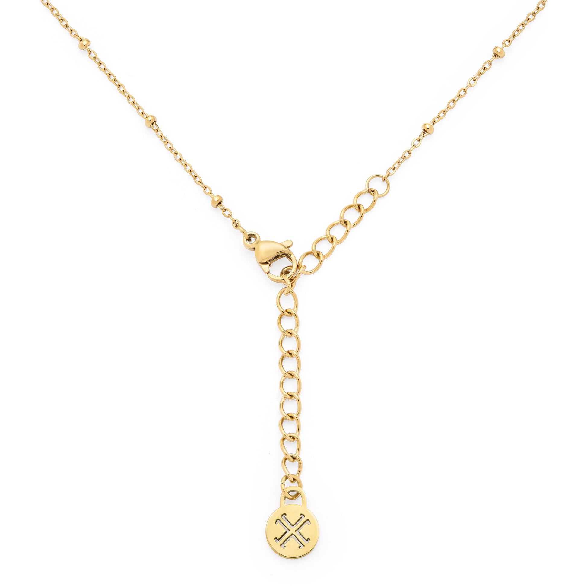 MONDO CATTOLICO ROMA Necklaces 36 - 41 cm (14.17 - 16.14 in) / 20 mm (0.79 in) Gold-tone Stainless Steel Necklace with Jubilee 2025 Pendant