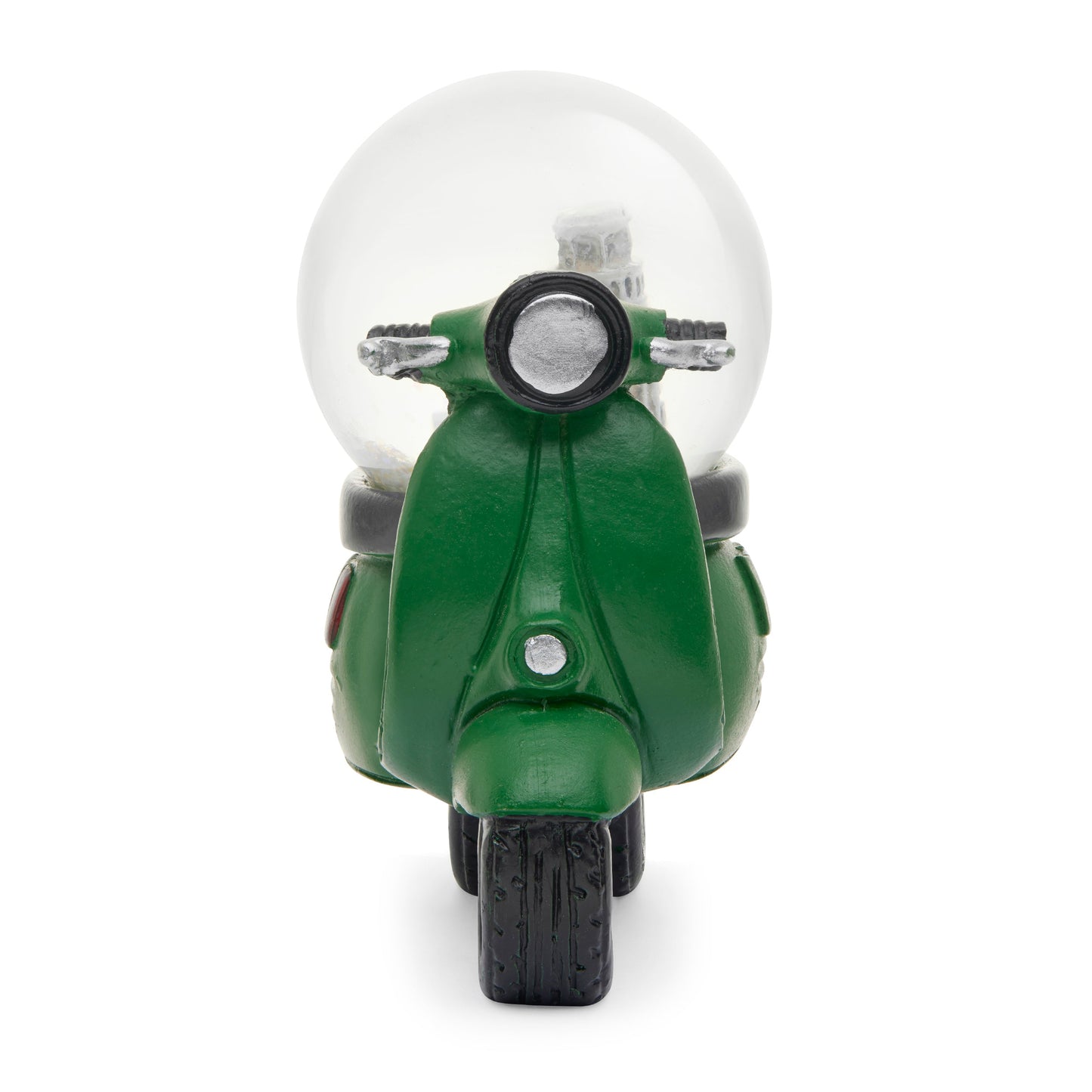 MONDO CATTOLICO ROMA Snow Globe Green Resin Vespa with Snow Globe