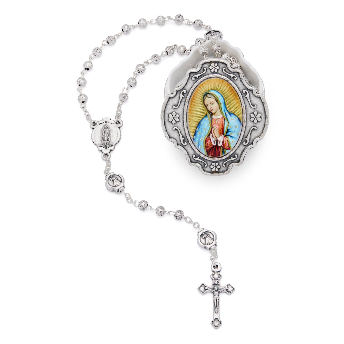 MONDO CATTOLICO Prayer Beads Guadalupe Case and Rosary