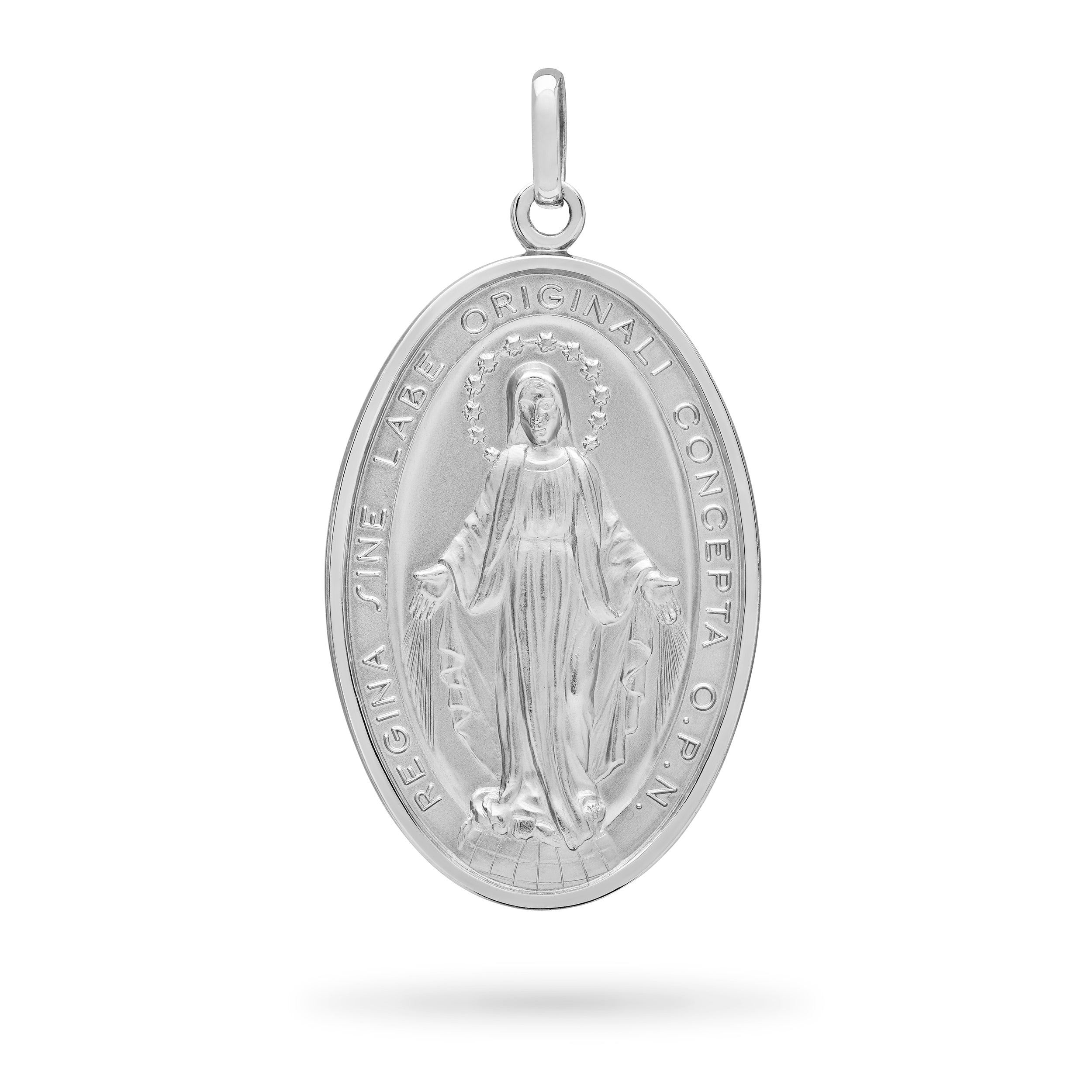 Antique Sterling Silver Miraculous Mary Medal sale