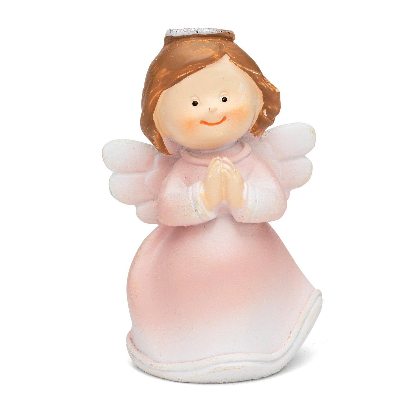 Mondo Cattolico 6.5 cm (2.56 in) Light Pink Resin Angel Praying