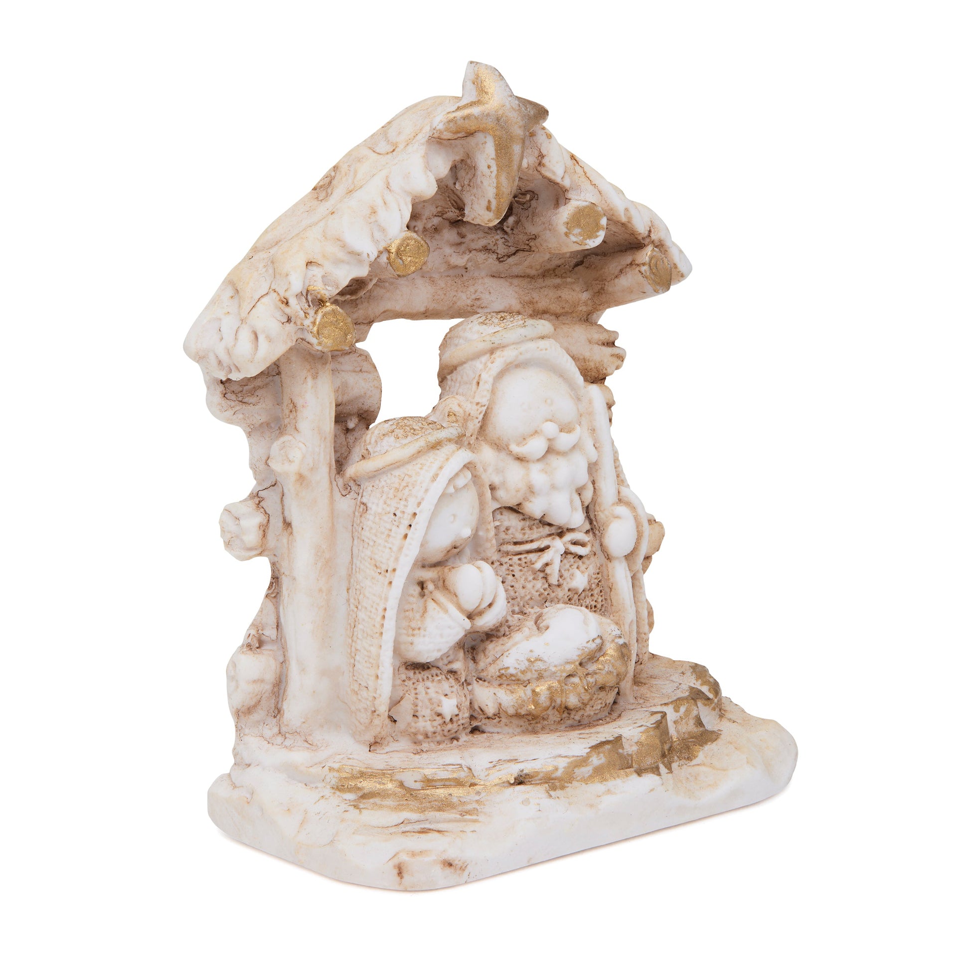 MONDO CATTOLICO ROMA Nativity 7 cm (2.76 in) Marble Dust Nativity Scene