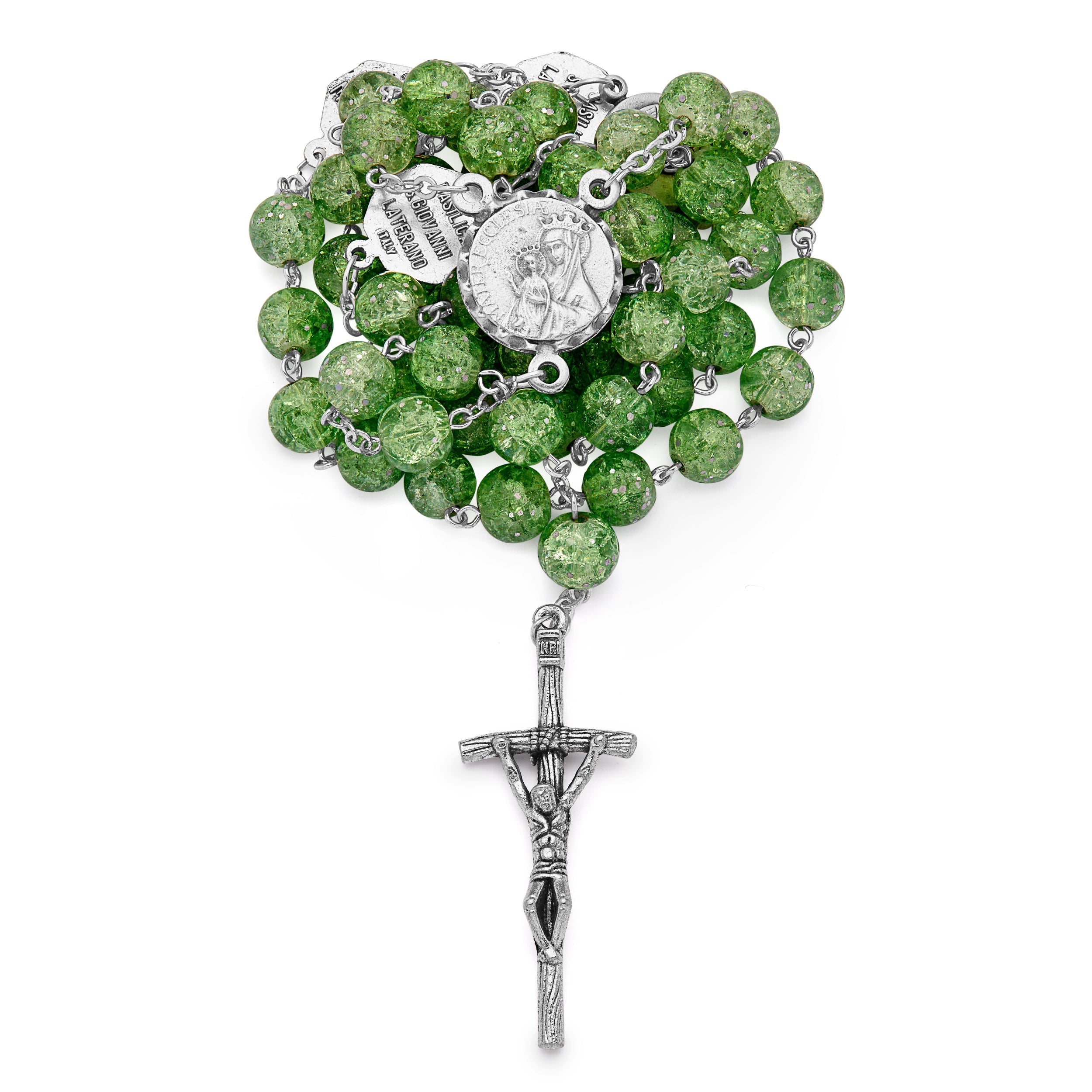 Rosary for outlets women, Green Aventurine Rosary with Silver Hammered heart. Catholic Rosary, baptism, communion, Mother’s Day gifts, Easter,