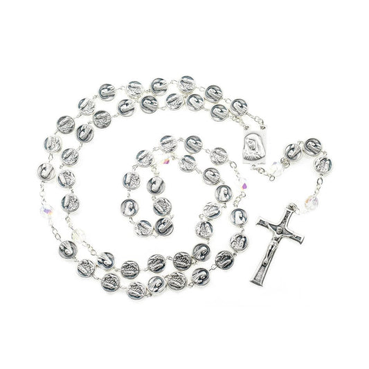 MONDO CATTOLICO Prayer Beads Our Lady of Lourdes Traditional Rosary Prayer Beads