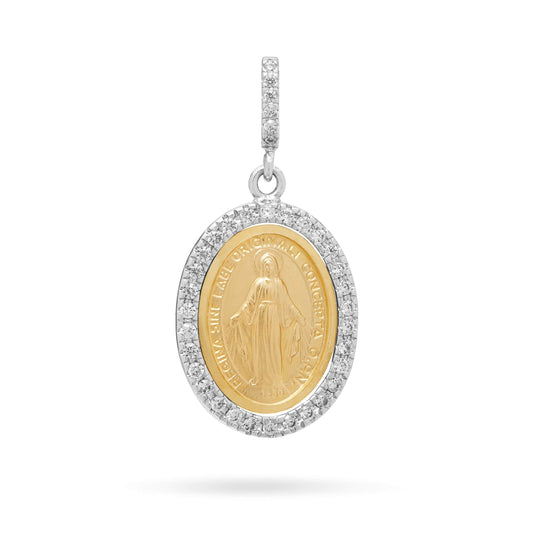 10 Pack of Miraculous Medals | Catholic Pendants | Great for CCD Class,  First Communion, RCIA, and Confirmation | Made in Italy