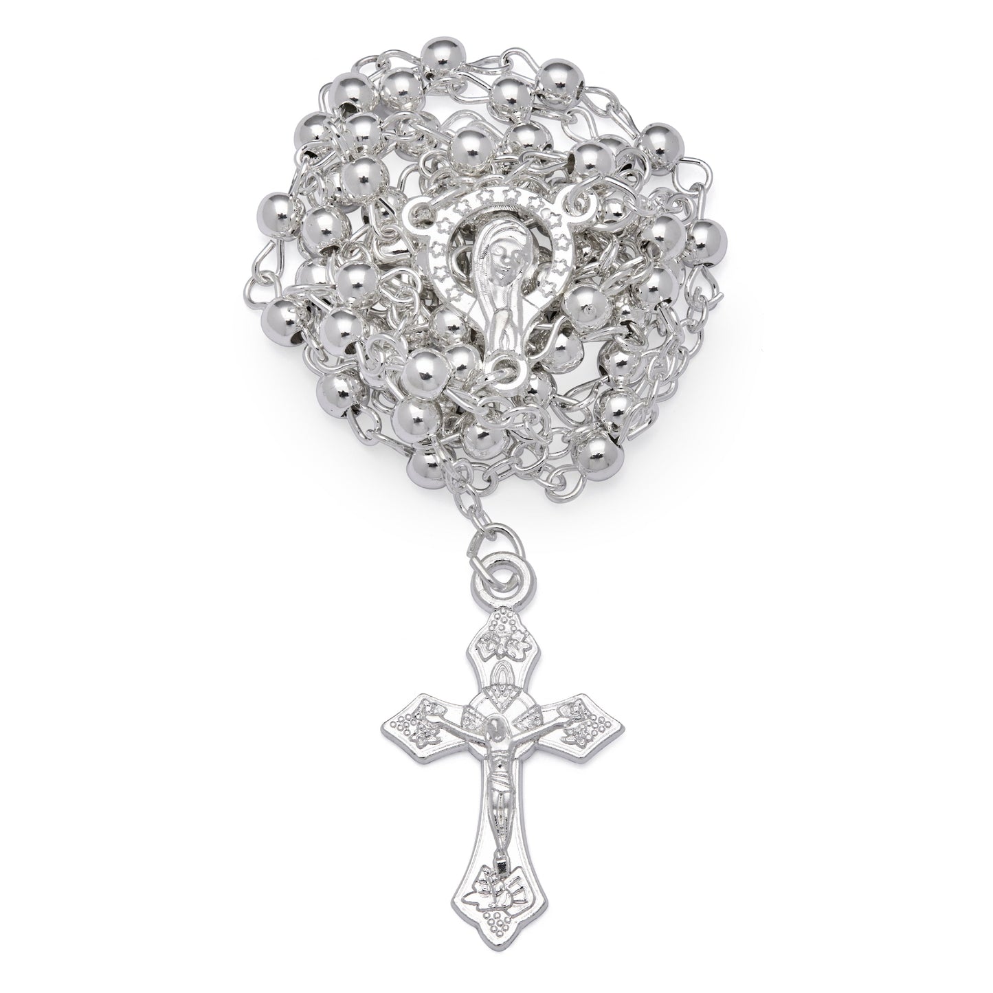 MONDO CATTOLICO ROMA Rosary Box 4 cm (1.57 in) / 4 mm (0.16 in) / 40 cm (15.75 in) Pope St. John Paul II Octagonal Rosary Case with Rosary