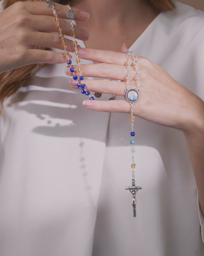 Mater Ecclesiae Shades Of Crystal Rosary