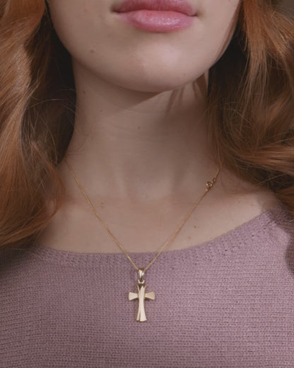 Yellow Gold Cross Pendant