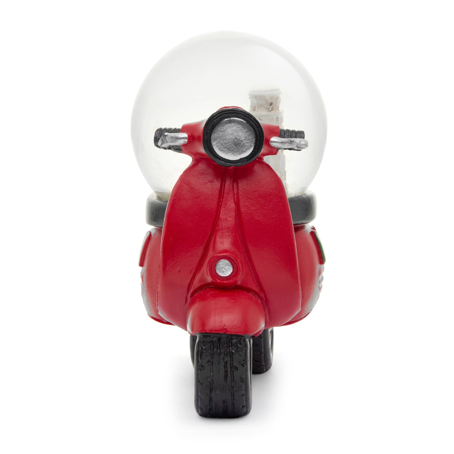 MONDO CATTOLICO ROMA Snow Globe Red Resin Vespa with Snow Globe