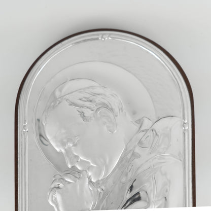 MONDO CATTOLICO Religious Picture Pope John Paul II Bilaminate Sterling Silver