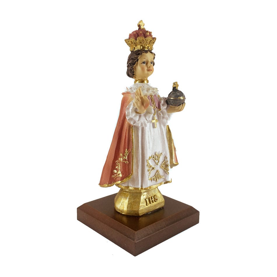 MONDO CATTOLICO 16 cm (6.30 in) Resin Statue of Infant Jesus of Prague