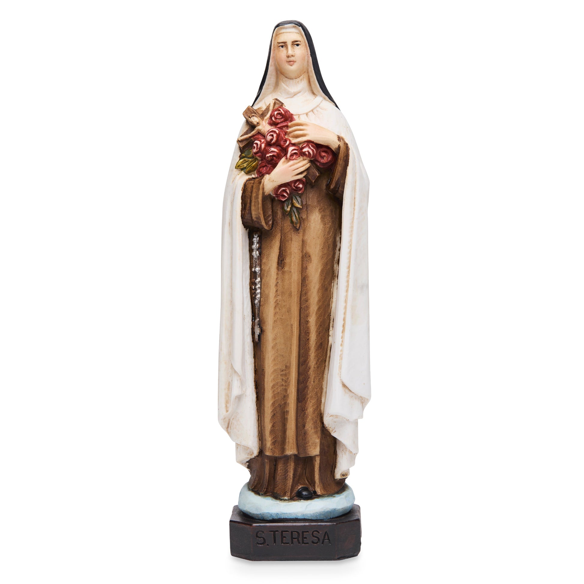 Mondo Cattolico Statue Resin Statue of St. Thérèse of Lisieux