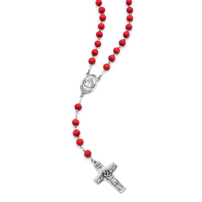 MONDO CATTOLICO ROMA Rosary 45 cm (17.72 in) / 6 mm (0.24 in) / 60 cm (23.62 in) Rose Petal Pope Francis Boxed Rosary