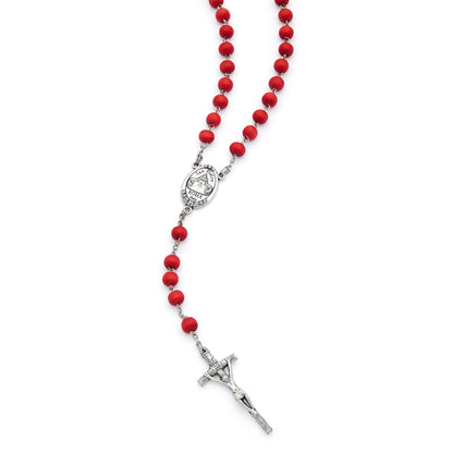 MONDO CATTOLICO ROMA Rosary 45 cm (17.72 in) / 6 mm (0.24 in) / 60 cm (23.62 in) Rose Petal St. John Paul II Boxed Rosary