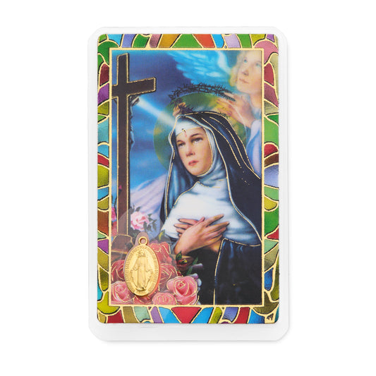 MONDO CATTOLICO ROMA Saint Rita of Cascia Prayed Card