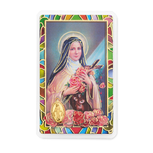 MONDO CATTOLICO ROMA Saint Therese of Lisieux Prayed Card