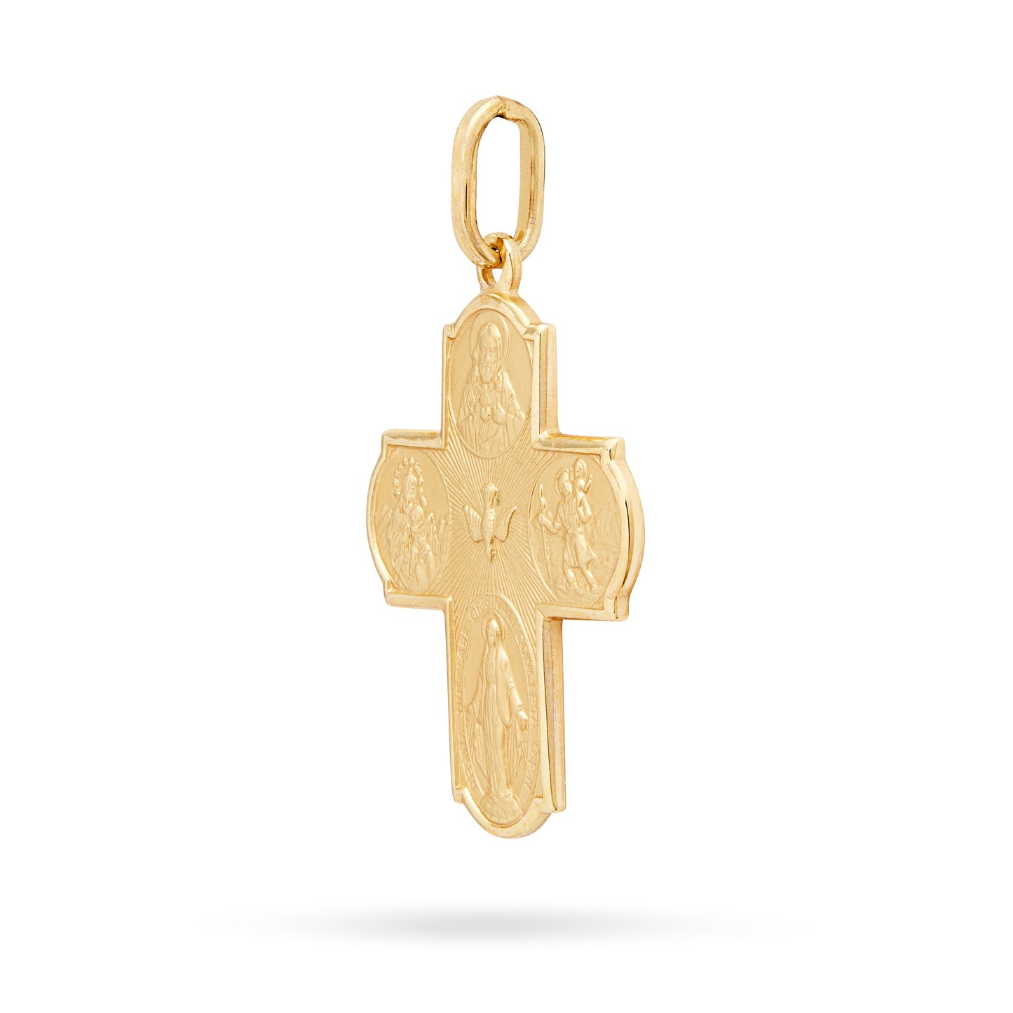 MONDO CATTOLICO ROMA 20 x 25 mm (0.79 x 0.98 in) Scapular Gold Plated Cross