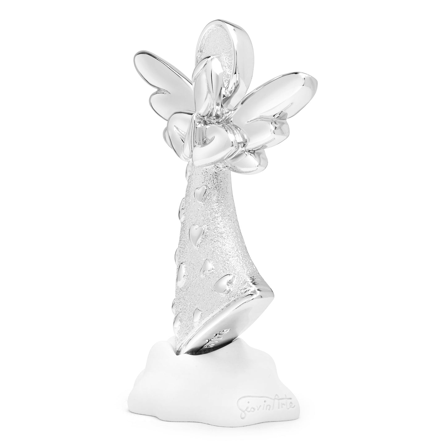 MONDO CATTOLICO ROMA Silver-colored Resin Angel on a Cloud