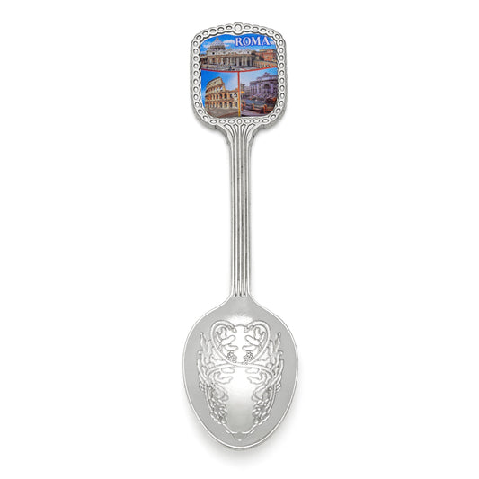 Mondo Cattolico Teaspoon Souvenir Teaspoon with Rome's Monuments