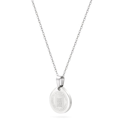 Mondo Cattolico Necklaces 48 cm (18.90 in) / 2 mm (0.08 in) Stainless Steel Necklace with Jubilee 2025 Medal