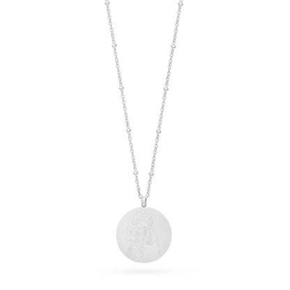 MONDO CATTOLICO ROMA Necklaces 36 - 41 cm (14.17 - 16.14 in) / 20 mm (0.79 in) Stainless Steel Necklace with Jubilee 2025 Pendant