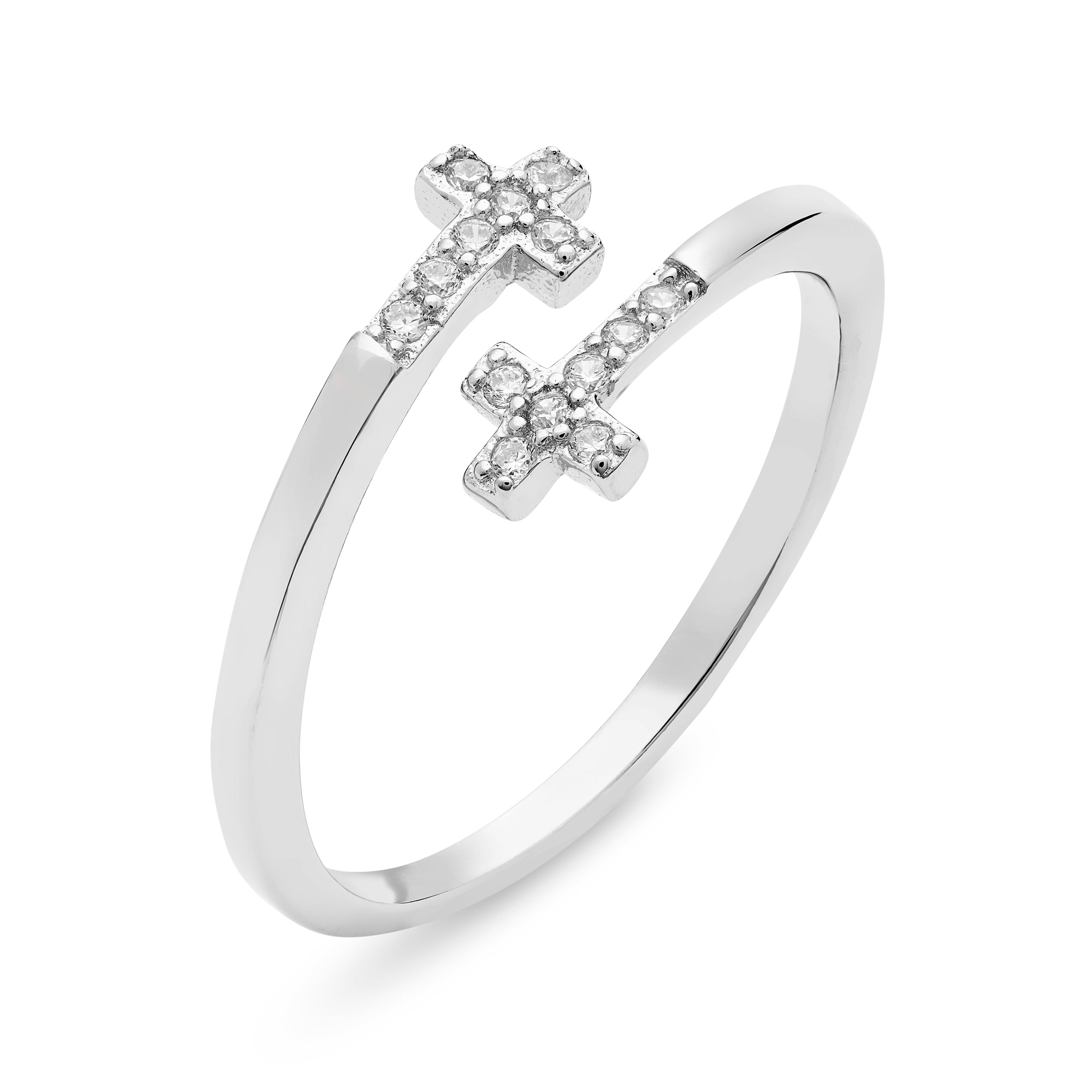 Anillo discount con cruces